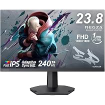 Amazon.co.jp: REGZA ゲーミングモニター 23.8インチ FHD 240Hz 1ms